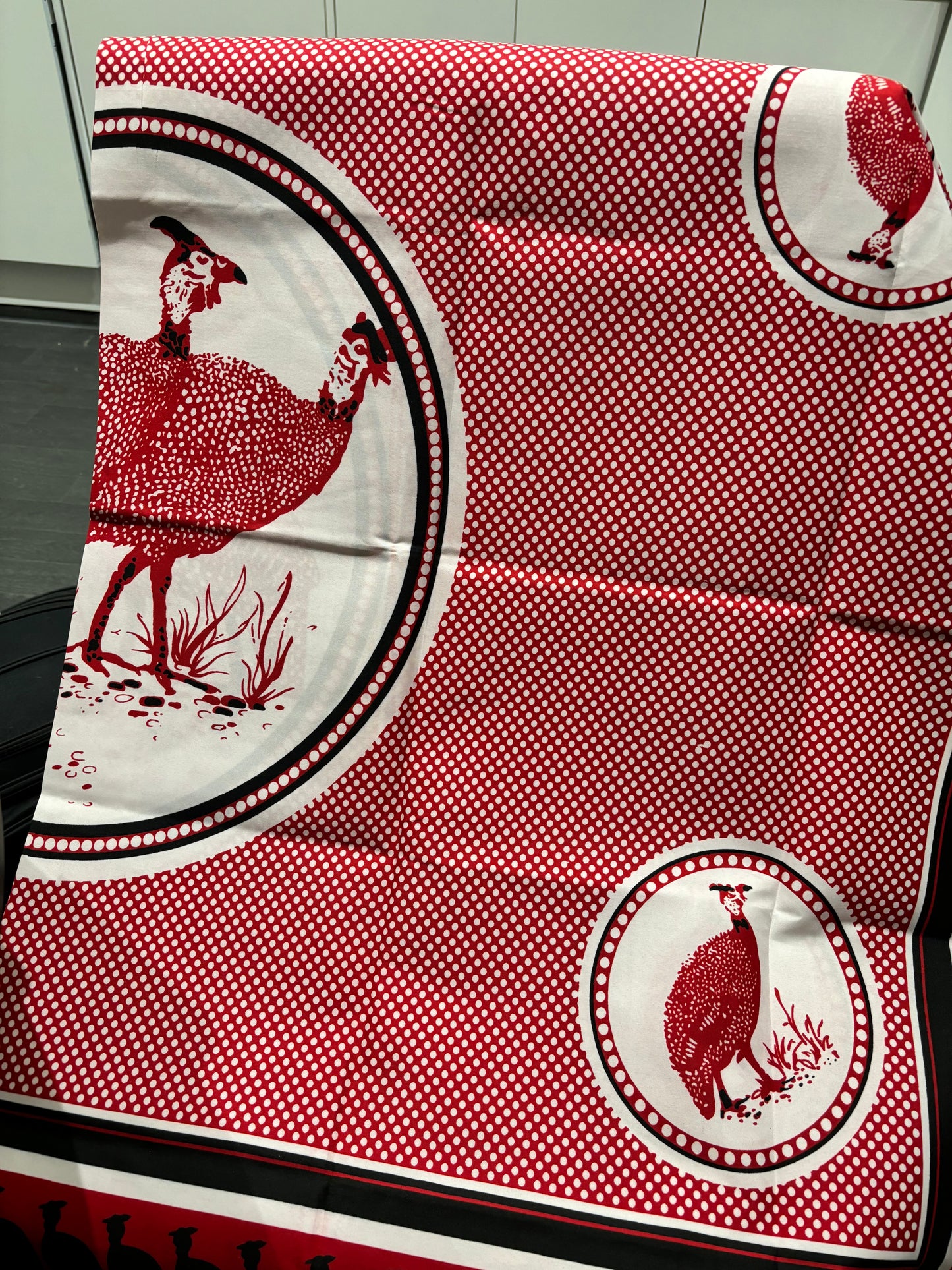 Red impangela ancestral cloth