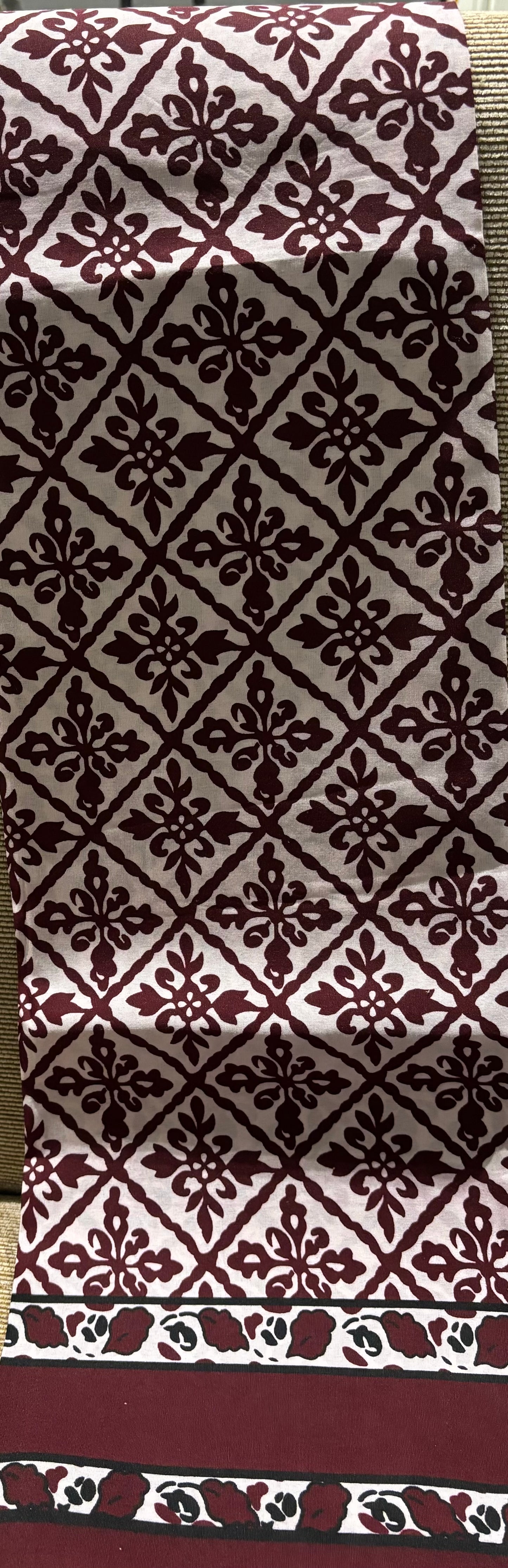 Maroon Njeti Ancestral Cloth