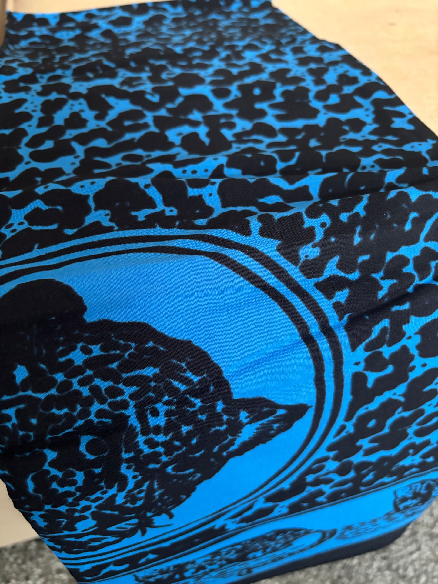 Blue Leopard Ancestral Cloth