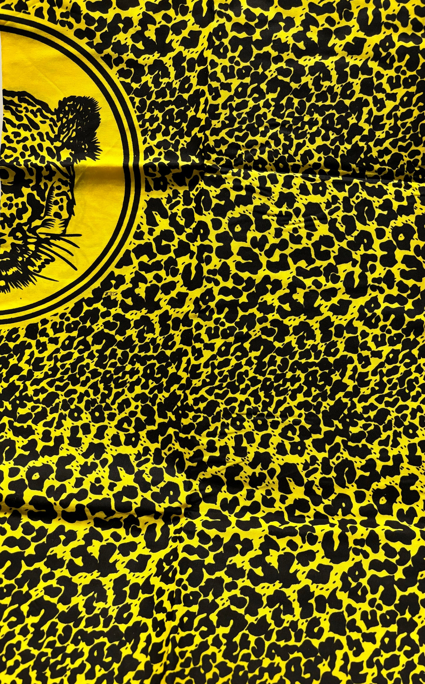Yellow Leopard Print Ancestral Cloth