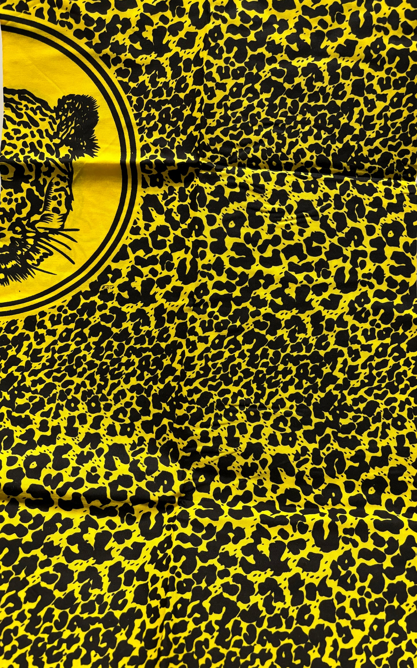 Yellow Leopard Print Ancestral Cloth