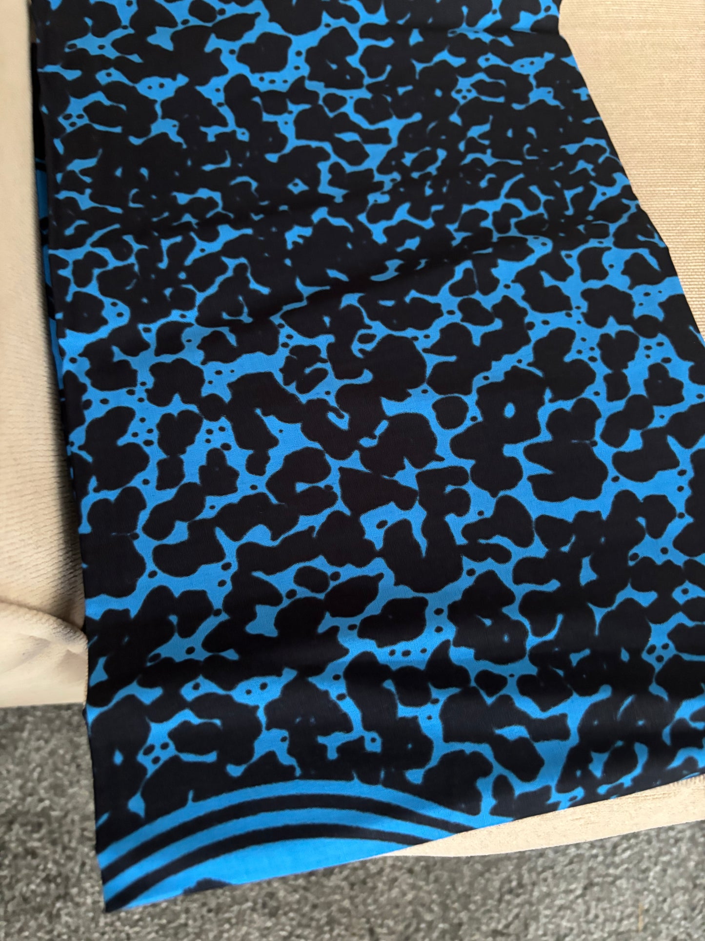 Blue Leopard Ancestral Cloth