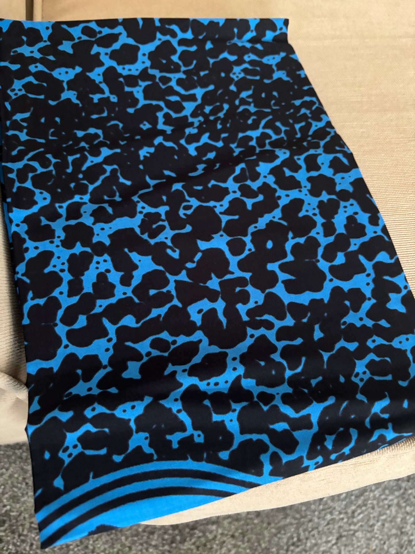 Blue Leopard Ancestral Cloth